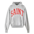 Saint Michael Logo-Print Cotton-Blend Jersey Hoodie