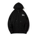 Stussy Hoodie Embroidered Fleece Fashion Cardigan Zip Hoodie